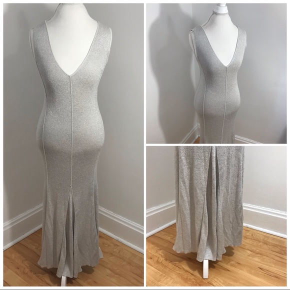 Something Navy Medium Silver Dress - Picture 1 of 6